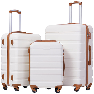 Actory-carrito retráctil para mujer, juego de equipaje de 4 ruedas con cerradura TSA - Product Image 1