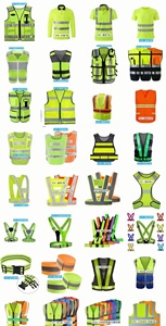 <span class=keywords><strong>Gilet</strong></span> de sécurité réfléchissant à <span class=keywords><strong>LED</strong></span> haute visibilité pour hommes/femmes, pour le vélo - Product Image 6