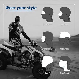 Individuelles Logo Vollgesichts-Sturmhaube Skimaske für Sport und Angeln Bildstil-Sturmhaube Motorrad - Product Image 4