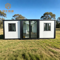 Casa Modular de Acero Expandible de 20 Pies, Altamente Prefabricada y Lista para Usar, Adecuada para Familias, Hoteles y Casas de Campo