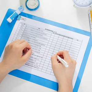 Deli Writing Pad A4 Plastic 298x198mm Colorful Exam Paper Carbon Copy Board - Product Image 3