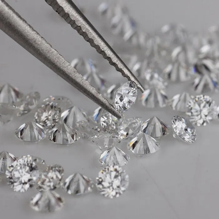 ขนาดใหญ่ HPHT \/Cvd เพชรหยาบ1 ~ 1.5Ct เจียระไนเพชรหินราคาต่อกะรัต