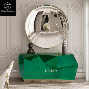 ตู้เก็บของด้านข้างสำหรับห้องครัวหรูหราปรับแต่งได้เฟอร์นิเจอร์ตู้ตู้ตู้อเมทิสต์หรือสีมรกตโต๊ะบุฟเฟต์ - Product Image 2