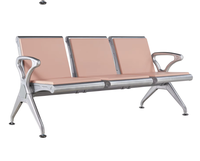 Chaises de salon modernes en métal, style aéroport, pour salle d'attente, hôpital, extérieur, centre commercial, hôtels, parcs - Vente chaude