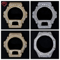 Boîtier de montre Moissanite DW6900 GA2100, Lunette et Cadran VVS Iced Out, Bijoux Hip Hop, Accessoires de montre Moissanite