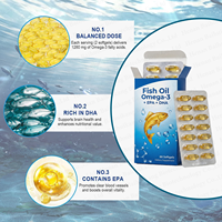 Capsules d'huile de poisson oméga 3 de haute puissance (3X) pour la mer profonde, supplément nutritionnel pour adultes (OEM/ODM)