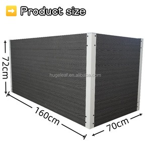 Jardinière <span class=keywords><strong>rectangulaire</strong></span> grande taille en WPC écologique, montage facile, durable et résistante aux intempéries, idéale pour les fleurs et les jardins extérieurs - Product Image 4