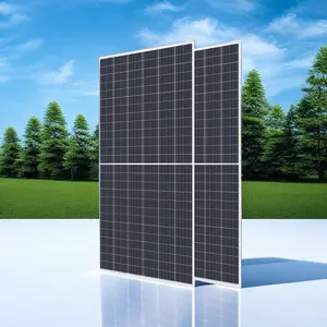 445W-460W Hoge Anti-Pid Weerstand Perc Mono Zonnepanelen Voor Zonne-Energiecentrale Sliver Zwart Optioneel