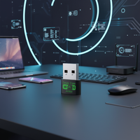 Carte réseau sans fil USB Unistar -AX300FC WiFi6 sans pilote 300 Mbps, mini récepteur/émetteur AX300, utilisation interne pour ordinateur portable, en stock