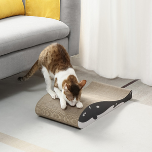 Milieuvriendelijk Modern Kattenpoot Golfkartonnen Krabber En Kattenspeelgoed Duurzaam Veilig Op Maat Bedrukt Groothandelsverpakking - Product Image 4
