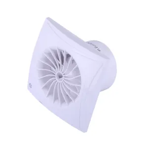 4 Inch PP Exhaust Fan with Strong Airflow Noiseless Toilets Air Extractor for Bathroom and Kitchen