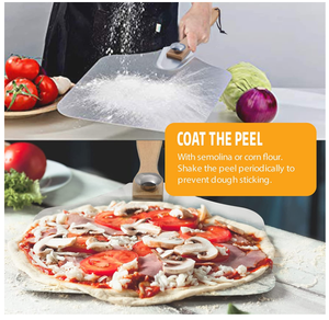 <span class=keywords><strong>Pala</strong></span> plegable con mango de madera para pizza, cortador de Pizza, espátula de Metal y aluminio, giratoria, <span class=keywords><strong>pala</strong></span> de pelar - Product Image 6