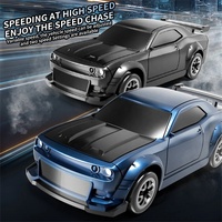 Voiture de drift miniature compacte à l'échelle 1:64, divertissement en intérieur, 4 roues motrices, lumières LED, télécommande proportionnelle, voiture de rallye de drift, jouets légers