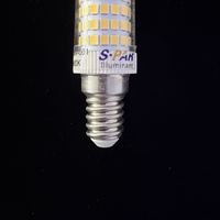 Ampoule LED E14 8W AC220-240V 880LM CRI≥80 2700K-6500K, boîtier en céramique, lampe LED SMD2835 pour éclairage domestique et commercial