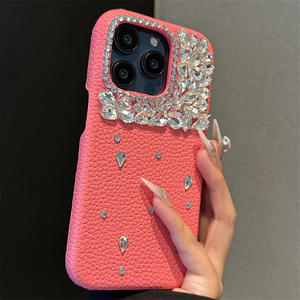 Tschick adatto per <span class=keywords><strong>iPhone</strong></span> <span class=keywords><strong>11</strong></span> Pro Max15 Plus 14 12 13 Pro Max XS pelle brillante diamante acqua diamante <span class=keywords><strong>Cover</strong></span> antiurto per ragazze - Product Image 5