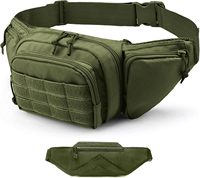 Sac banane tactique imperméable pour homme, pochette de transport dissimulée, réglable, pour la chasse, la pêche, l'escalade, la randonnée, le cyclisme