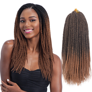En torsadée sénégalaise synthétique au <span class=keywords><strong>Crochet</strong></span>, torsadée 14 18 22 pouces, coiffure fine Mini Mambo, 20 pièces - Product Image 5