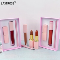 Nouveau Kit Maquillage Lèvres 3-en-1 Populaire : Rouge à Lèvres Crème Velours, Gloss Lèvres Haute Pigmentation, Crayon à Lèvres Torsadé Marron Foncé – Marque Privée