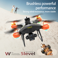 Nouveau drone RC S112 sans balais avec télécommande à grand écran, quadricoptère aérien HD 8K, avion RC à longue autonomie