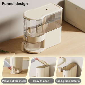 UFORU US Stock Multifunction Large Airtight <b>Plastic</b> Storage Bucket for <b>Cereals</b> Storage Dispenser 5kg <b>Container</b> Rice Dispenser - Product Image 2