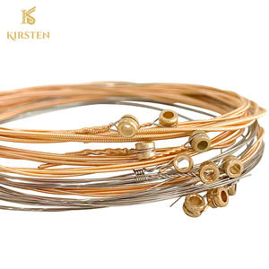 Juego de Cuerdas para Guitarra Acústica de 12 Cuerdas, Calibre 10-27, Fabricadas en Bronce y Cobre H90/10, Personalizadas al por Mayor para Tiendas de Música - Product Image 1