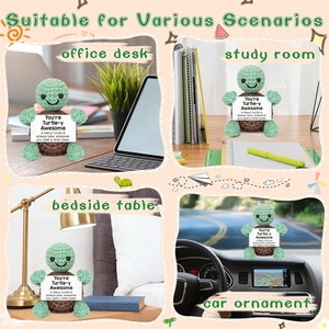 Divertido Regalo <span class=keywords><strong>de</strong></span> Ganchillo Positivo, Lindo Animal <span class=keywords><strong>de</strong></span> Peluche <span class=keywords><strong>de</strong></span> Apoyo Emocional, Regalos Motivacionales <span class=keywords><strong>de</strong></span> Navidad, Decoración <span class=keywords><strong>para</strong></span> Cumpleaños, Aniversarios y Agradecimientos - Product Image 6
