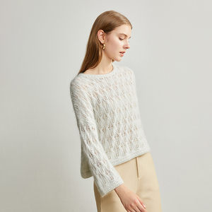 Maglione <span class=keywords><strong>maglia</strong></span> <span class=keywords><strong>maglia</strong></span> <span class=keywords><strong>maglia</strong></span> girocollo personalizzato maglione in lana maglione grigio Mohair da <span class=keywords><strong>donna</strong></span> - Product Image 5