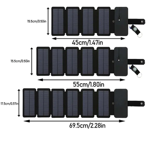 Dispositivo de Carga Solar Portátil Multifuncional para Exteriores, Plegable, con Salida USB de 1A, Herramienta de Camping de Alta Potencia, Venta al Por Mayor - Product Image 2
