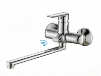 Robinet de douche pour spa en alliage de zinc avec corps chromé et tuyau de sortie, robinet de douche de salle de bain