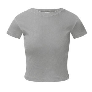 Set Due Pezzi Vintage con Logo Personalizzato, T-Shirt Slim Fit a Maniche Corte e Gonna Lunga Aderente, Outfit Y2K OEM - Product Image 2