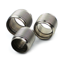 Kontrol Kualitas Ketat Pipa Fleksibel Knalpot Anti Bocor Kopling Pipa Fleksibel Knalpot 3.0" Baja Tahan Karat dengan Pelapis.
