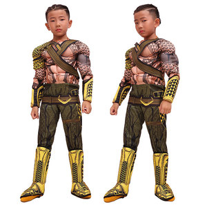 Costume Aquaman pour enfants, couleur Neptune, 8-13 ans, ensemble de tenue de cosplay pour spectacle sur scène - Product Image 2