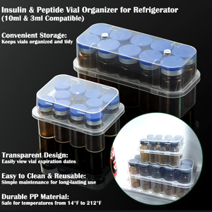 Wholesale Custom 3 to 20ml Vaccine Bottle <b>Packaging</b> Storage <b>Box</b> Plastic <b>Small</b> Bottle <b>Box</b> Transparent PP Rectangular Guangdong - Product Image 5