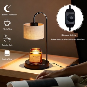 Simple European American Style Aromatherapy Melting Wax Candle Lamp Timing Dimmable 220V Ambient <strong>Light</strong> Night <strong>Light</strong> Bedroom <strong>Table</strong> - Product Image 1