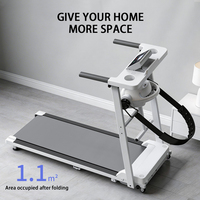 Tapis de course pliable sur mesure en gros pour usage domestique, machine de marche silencieuse avec ceinture vibrante, machine de course multifonctionnelle