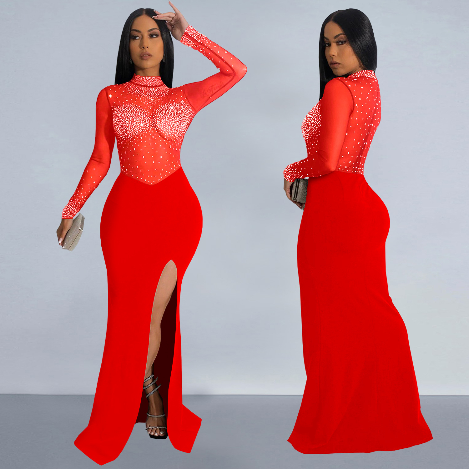 C7330 Women's Sexy Perspective Mesh Split Dress European American Fashion for Party Cross-Border for AliExpress & for Amazon| Alibaba.com C7330 Women's Sexy Perspective Mesh Split Dress European American Fashion for Party Cross-Border for AliExpress & for Amazon| Alibaba.com