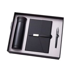 Customizable Business Gift <b>Box</b> Featuring A3 Leather Notebook and Pen Cup with Personalized Logo - Product Image 1