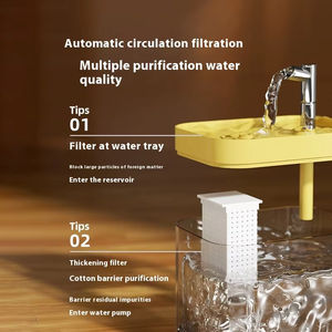 1.5L USB 전원 고양이 분수 자동 애완 동물 식수 디스펜서 음소거 전기 필터 고양이 자동 피더 - Product Image 4