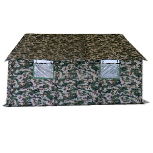 Tente en toile verte double couche quatre saisons, une chambre, certifiée ISO9001, imperméable, robuste, pour situations d'urgence et de catastrophe - Product Image 3