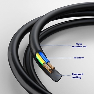 <span class=keywords><strong>Ac</strong></span> PC điện mở rộng cáp 2 Pin EU cắm máy tính xách tay dây nguồn cho thiết bị nhà máy tính IEC nữ End PVC BS 250V 10A ip11 - Product Image 3