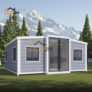 20-Fuß erweiterbares, modernes Stahlcontainerhaus mit Doppelflügel – Bürogebäude, Villa, Schlafzimmer, tragbares Fertighaus für den Außenbereich - Product Image 2