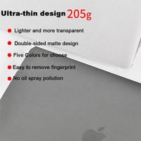 Étui antichoc super léger mat givré pour ordinateur portable Macbook Pro 14 15 pouces, coque Air 13
