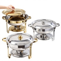 Chauffe-plat de buffet en acier inoxydable, modèle transfrontalier le plus vendu ; Conception détachable pour réunions de famille ; Maintien au chaud des aliments