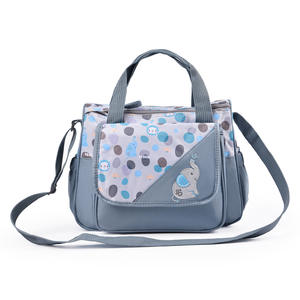 Deellt lona cuero 2023 superventas portabebés bolso de mano mamá para mamá y bebé recién nacido pañal con estampado de pelota de playa - Product Image 3