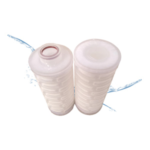 Hydrophobicity Wine Filter 0.1 Micron 10 Inches <b>PTFE</b> Pleated Membrane Micro-Pore Industrial Filter Cartridge - Product Image 1