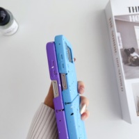 Casing ponsel pengisian daya nirkabel, penutup pelindung lembut Tpu untuk Samsung Galaxy S23 S20 S21 S22 Plus Ultra Z Flip 3 4 5 Note