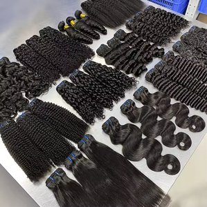 Extensions de cheveux naturels Remy vietnamiens lisses et raides, tissage double machine, pointes épaisses, couleur naturelle - Product Image 3