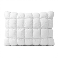 Oreiller de lit personnalisable, hypoallergénique, lavable en machine, en forme de nuage matelassé, en fibre de polyester douce, avec sac de rangement