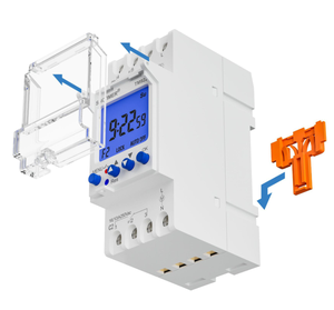 SINOTIMER TM922 2채널 프로그래머블 24시간 타임 클락 초간격 디지털 타이머 스위치 DIN 레일 릴레이 스마트 12V - Product Image 2