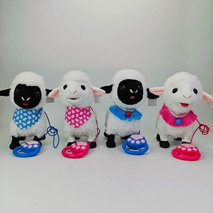 Juguete <span class=keywords><strong>de</strong></span> Peluche <span class=keywords><strong>de</strong></span> Oveja Súper Suave Simulada, Muñeco <span class=keywords><strong>de</strong></span> Oveja Andante con Motor, Juguete <span class=keywords><strong>de</strong></span> Peluche Controlado por Cable - Product Image 6